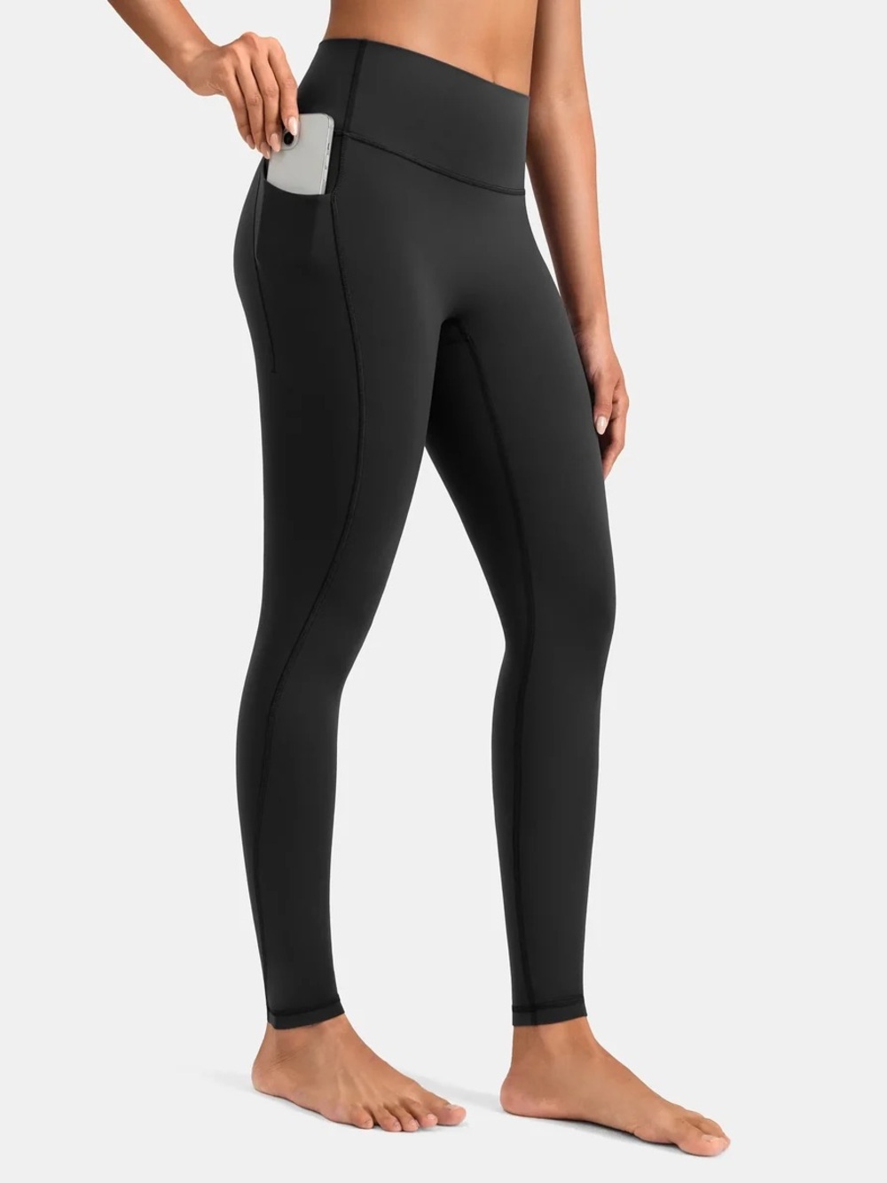 Colorfulkoala Dreamlux High Waisted No Front Seam Full Length Leggings Pockets